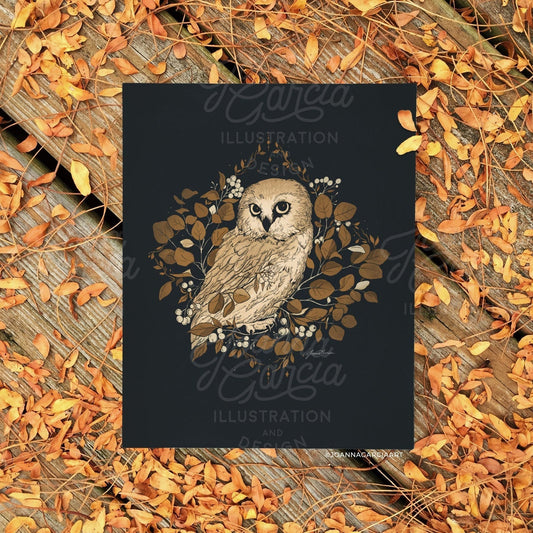 "Saw-Whet Owl" Art Print - Joanna Garcia Art